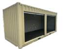 20ft Shipping Container With Roll Up Side Doors