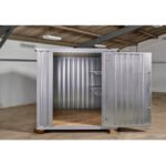 3M X 2.1M Flat Pack Storage Container – Galvanised