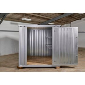 3M X 2.1M Flat Pack Storage Container – Galvanised