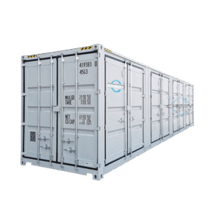 40ft High Cube Container with 4 Side Doors, with Logo