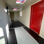 40FT Modified Shipping Container Office – 800 Sq Ft, Red, w/ Bathroom & Storage