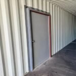40ft shipping container with man door