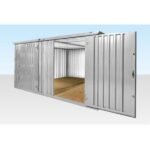 4M X 4.2M Side Linked Flat Pack Container Bundle (Galvanised)