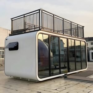 Low Cost Capsule Leisure House Easily Movable Prefab Tiny House